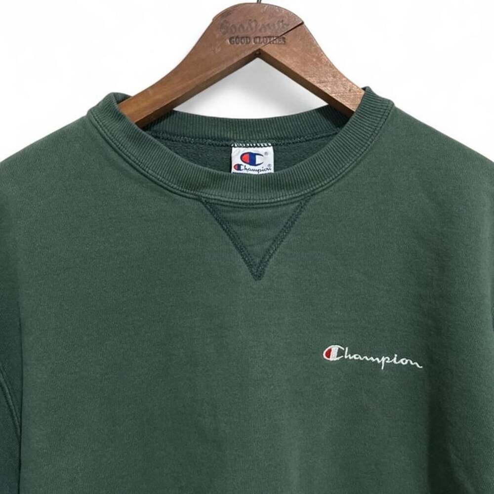 Vintage Champion Forest Green Crewneck Sweatshirt Large